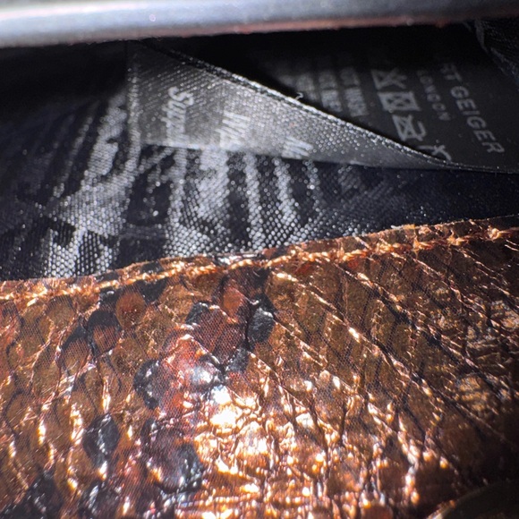 Kurt Geiger Brown Card Holder with Gold Embellishment - Picture 8 of 8